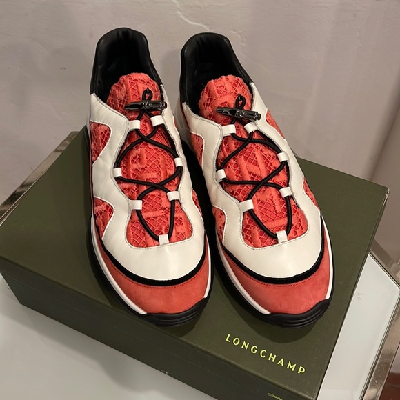 Classic French Brand Longchamp no tie sneakers 41 - Picture 2 of 8